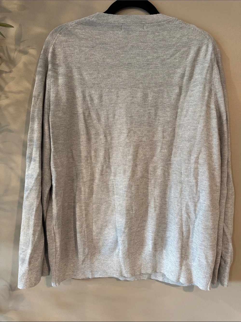 Banana Republic Men's Crewneck Sweater - Light Heather Gray